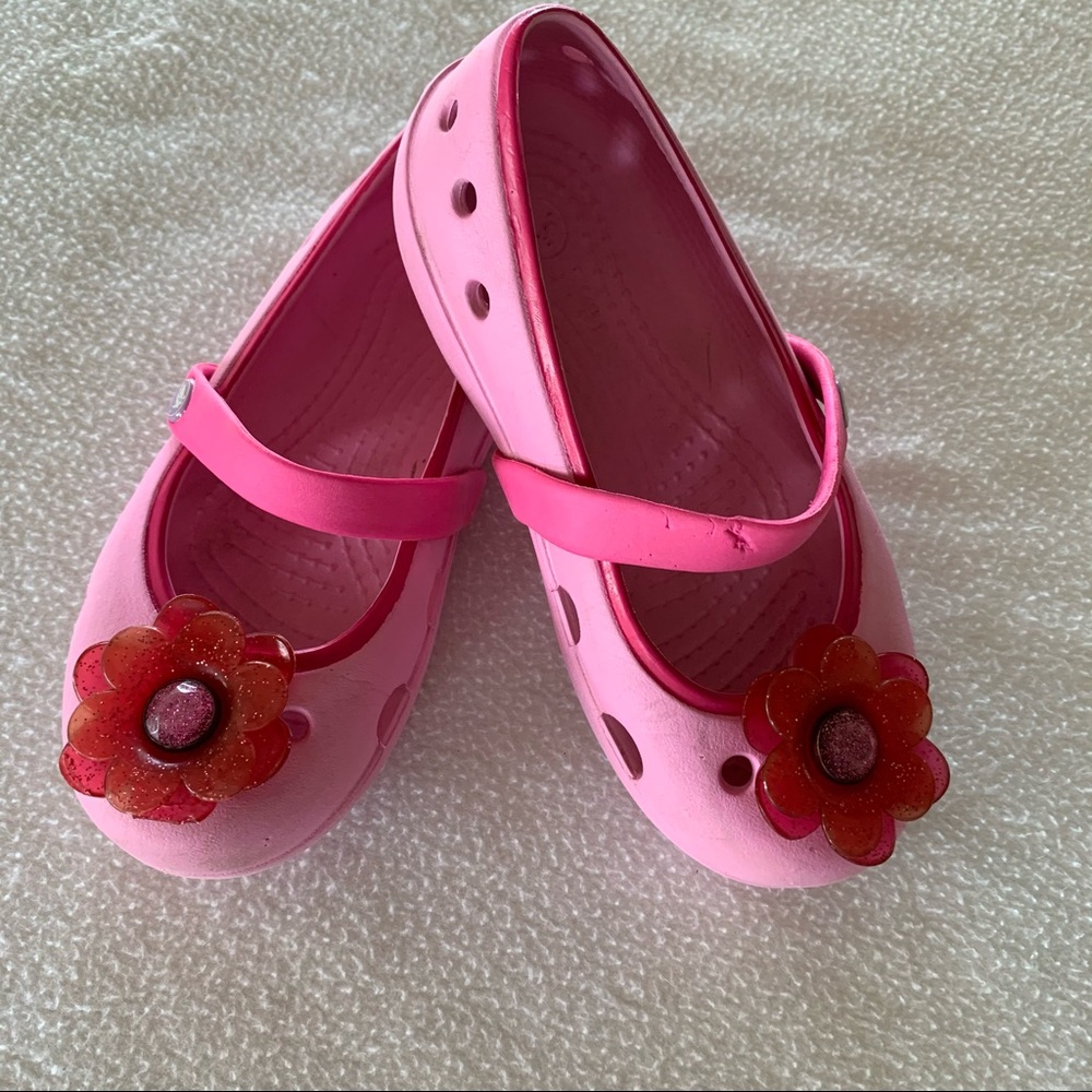 Pink Crocs